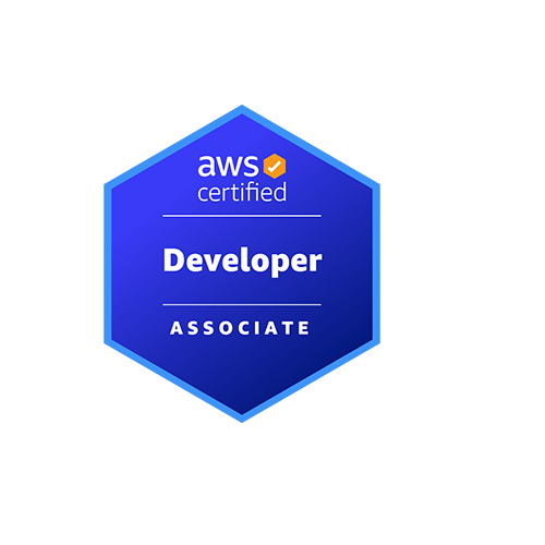 Official Amazon Web Services (AWS) badge for AWS Developer Associate